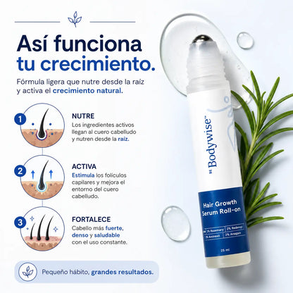Be Bodywise™ Sérum Capilar Roll-On de Cuidado Diario