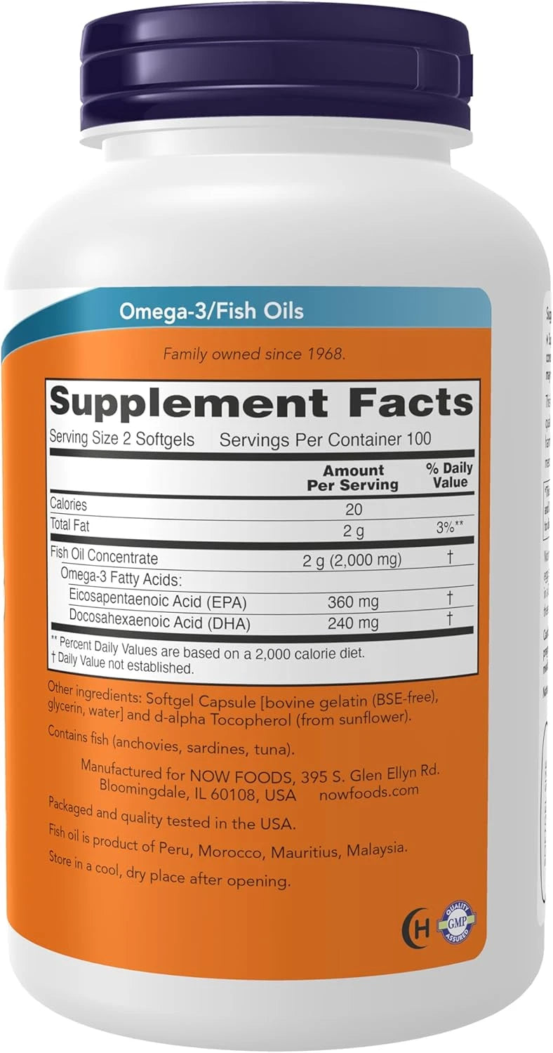 NOW Omega 3 Suplemento para Corazón